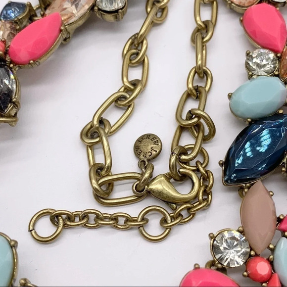 J. Crew Pink & Blue Jeweled Necklace - Picture 3 of 4